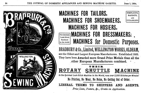 Bradbury Sewing Machines