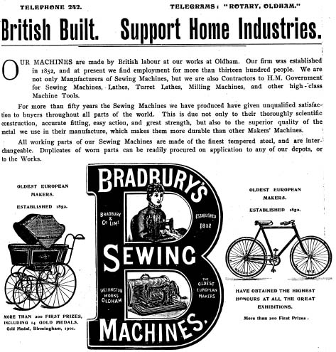 Bradbury Sewing Machines