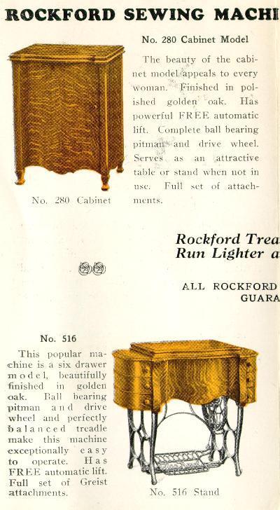 Rockford Sewing Machine Flyer