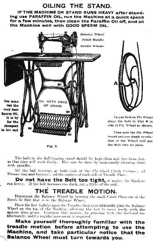 Oiling a Jones Sewing Machine