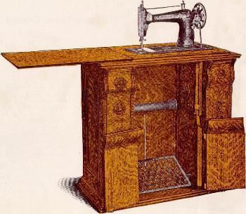 Singer Sewing Machine Drawing Room Cabinet