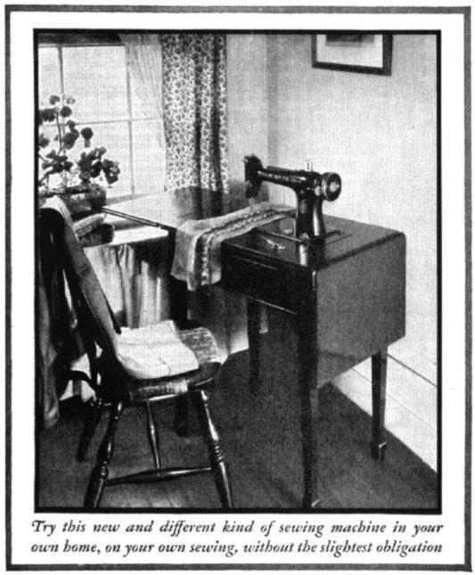 1928 Singer Sewing Machine Advertisement