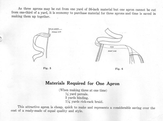 Making a Percale Apron