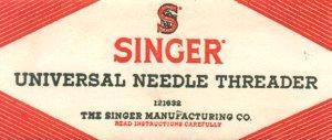 Singer Sewing Machine Needle Threader