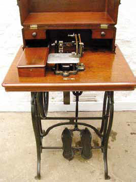 Number 9 Sewing Machine in Half Case