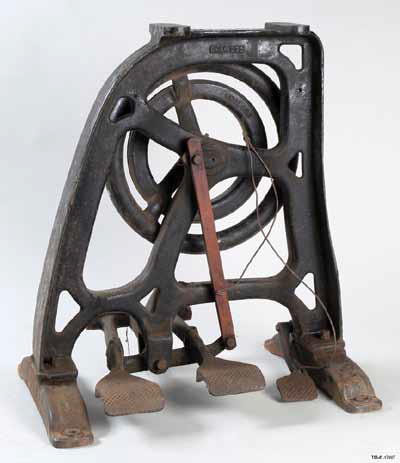 Treadle base of the British United Shoe Company Boot Closing Machine