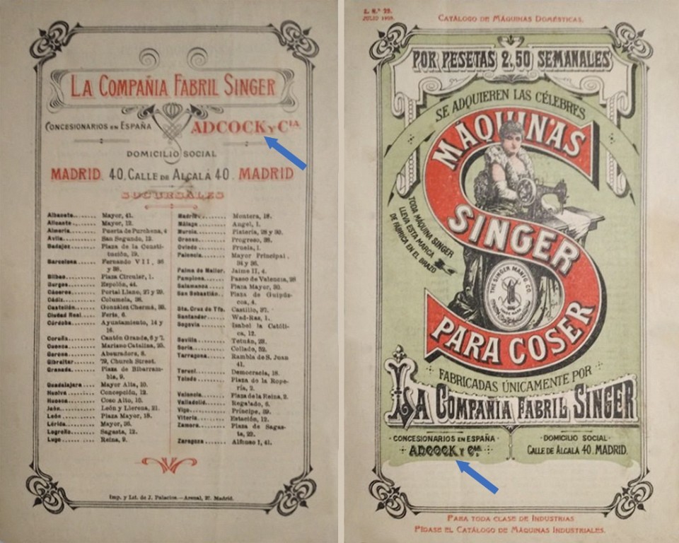 1906 Singer Sewing Machine Spanish Catalog