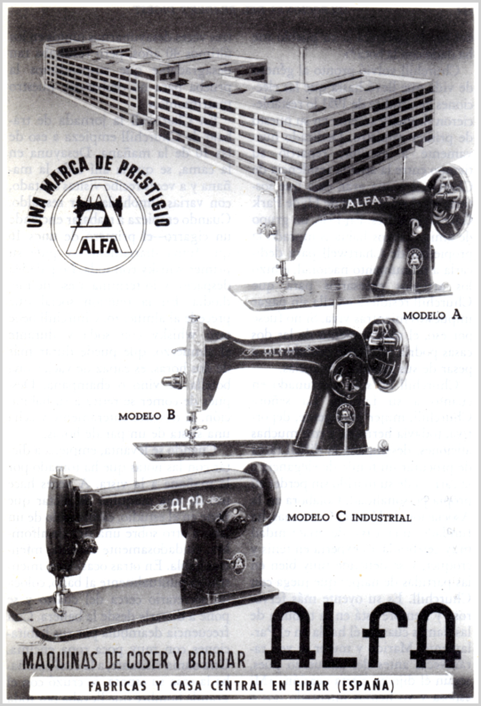 1940s-era Alfa Sewing Machine Factory