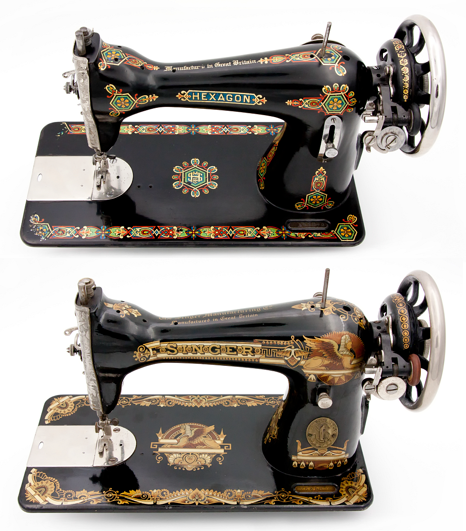 Comparison between the Singer 15K26 and Hexagon Number 3 Sewing Machines